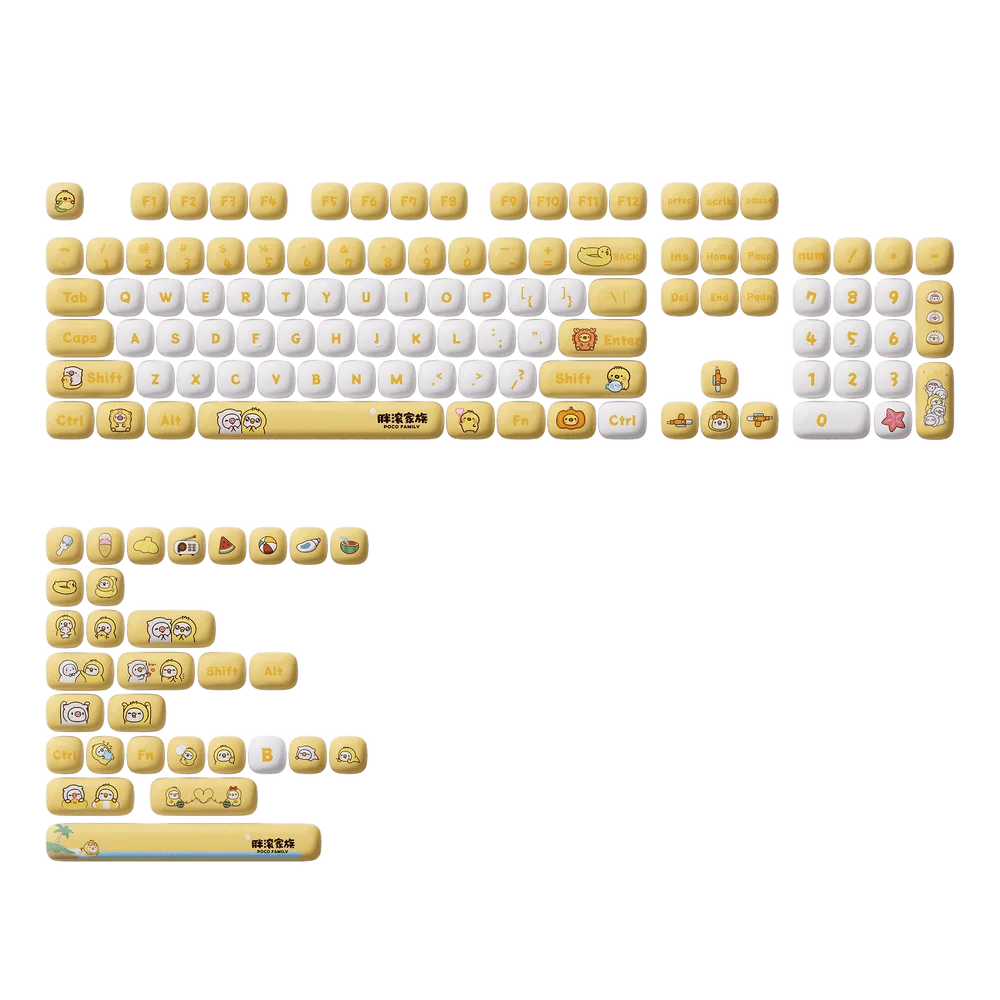 POCO Duck Keycap Set (136-key)