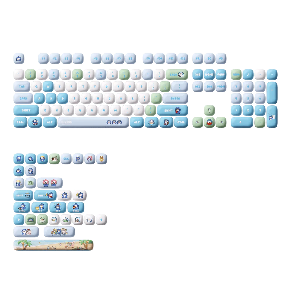 POCO Penguin Keycap Set (136-key)