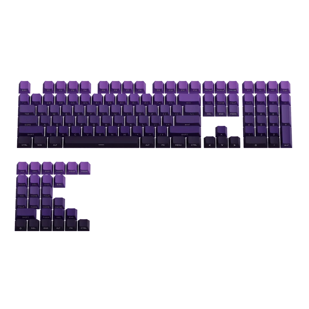 Akko Purple Gradient Keycap Set 135-Key PBT Cherry