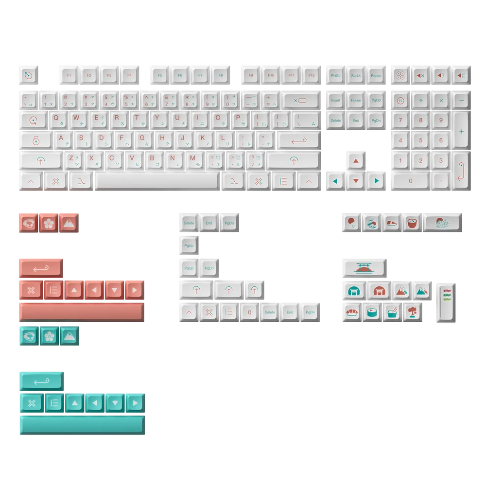 Red Fuji Keycap Set (161-Key)
