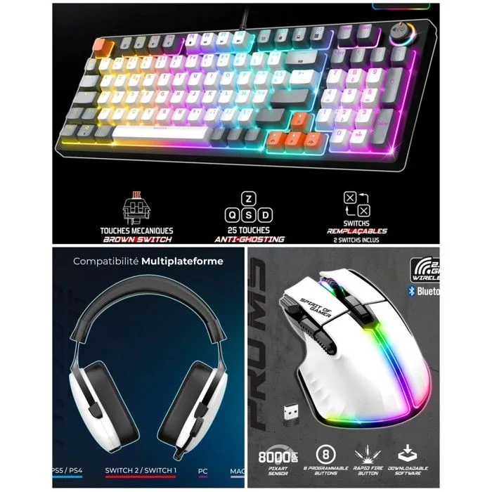 Spirit of Gamer XPERT K350 Pack gaming hot-swappable