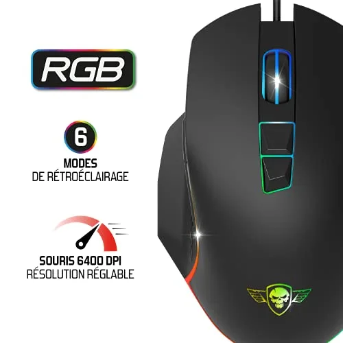 SPIRIT OF GAMER PRO-MK5 Pack Gaming 3 En 1 Clavier Membrane RGB AZERTY - vue 4