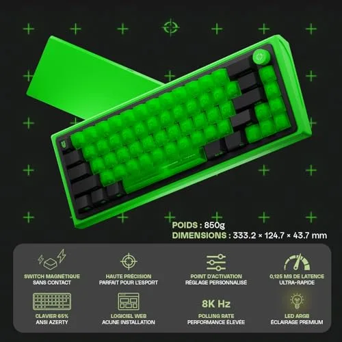 Tryhard Unchained 65 % AZERTY, vue 2