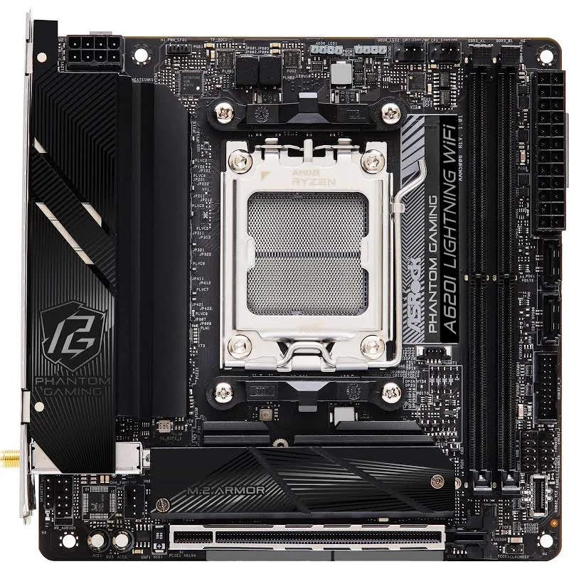 ASRock A620I Lightning WiFiMini ITX 40 2,5 GbE Wi-Fi 6E image 2