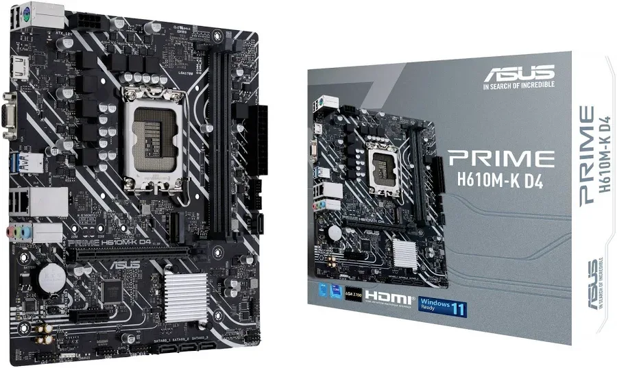ASUS PRIME H610M-K D4 ARVB Intel H610  micro ATX image 1