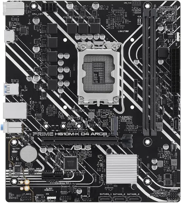 ASUS PRIME H610M-K D4 ARVB Intel H610  micro ATX image 3