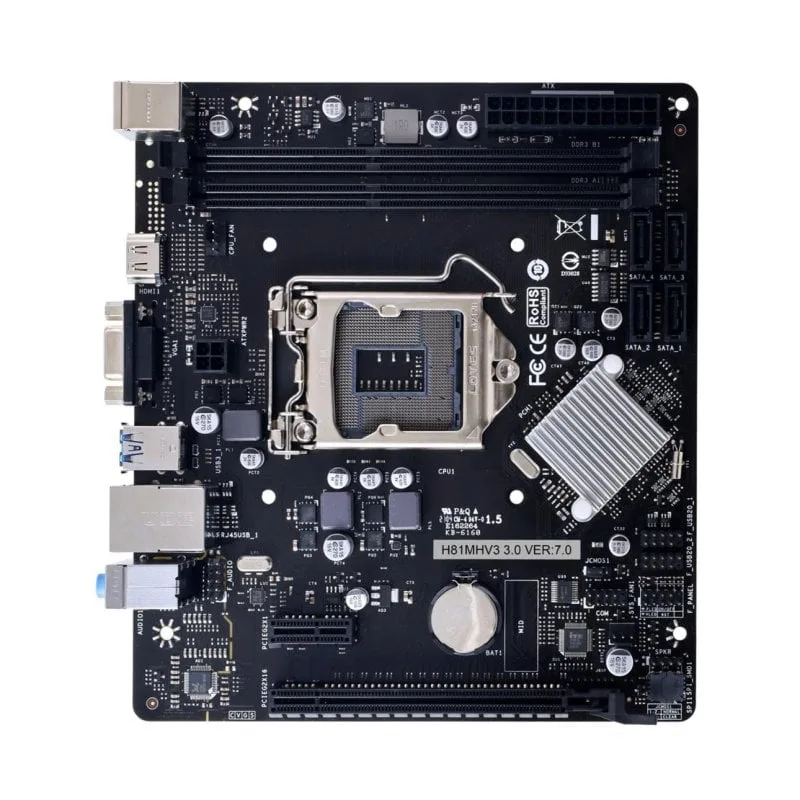 Biostar H81MHV3 30 Intel H81 LGA 1150 DDR3 Micro ATX 
