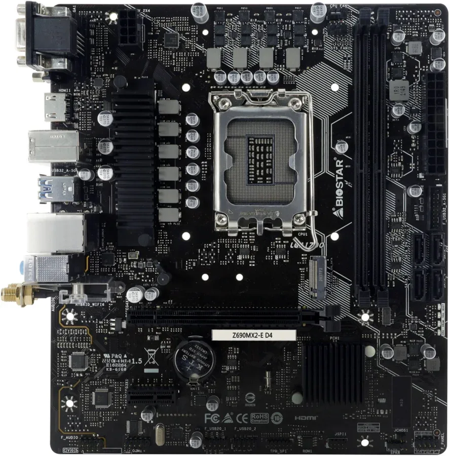 Biostar Z690MX2-E D4 Intel Z690 Micro ATX image 2