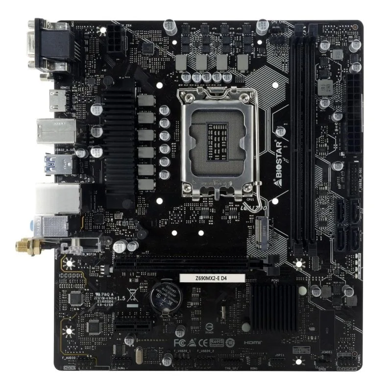 Biostar Z690MX2-E D4 Intel Z690 Micro ATX 