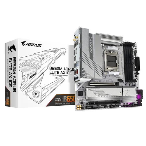 GIGABYTE B650M A ELITE AX ICE 