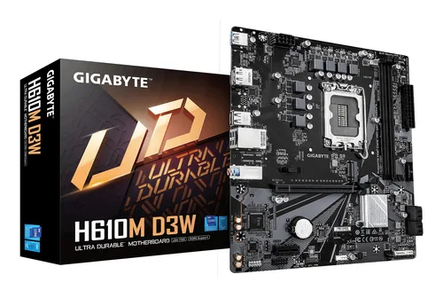 GIGABYTE H610M D3W Intel H610 LGA1700 Micro-ATX40 