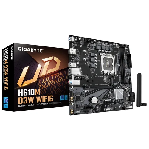 GIGABYTE H610M D3W WIFI6 Intel H610 LGA1700 Micro-ATX WiFi 6 