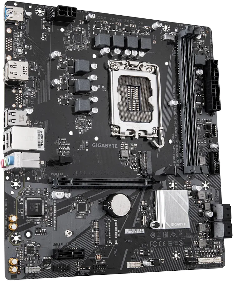 GIGABYTE H610M D3WIntel H610  micro ATX image 2