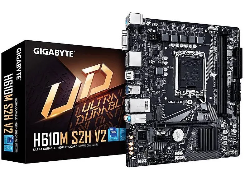 GIGABYTE H610M S2H V2 Intel H610 LGA1700 Micro-ATX40 GbE  image 1