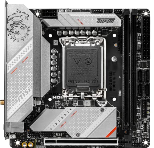 MSI MPG B760I EDGE WIFI Intel B760 LGA1700Mini-ITX WiFi 6EGbE RGB - vue 2