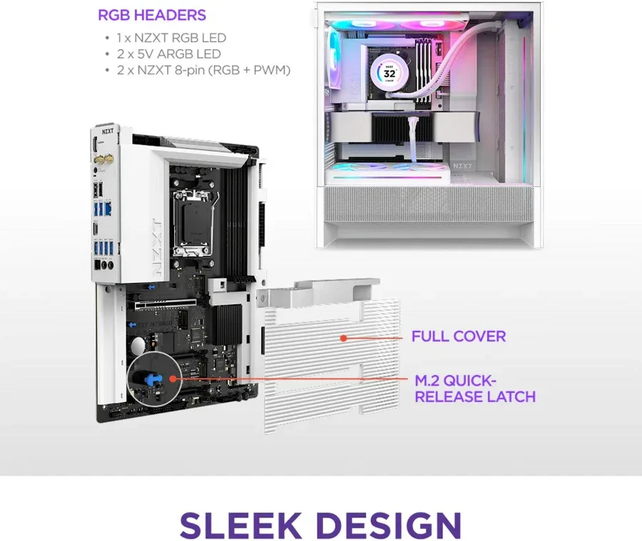 nzxt N7 B850 Wi-Fi 6E Bc image 3