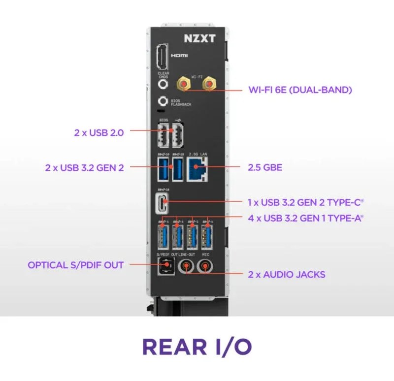 nzxt N7 B850 Wi-Fi 6E Noir image 1