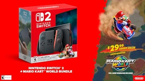 Nintendo Switch 2 + Mario Kart World Bundle image 1