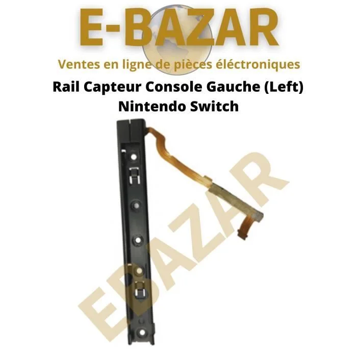 Rail latéral Joy-Con gauche Nintendo Switch noir