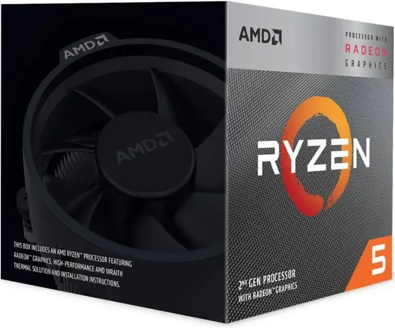 AMD Ryzen 5 3400G 3,7 GHz - processeur vue principale