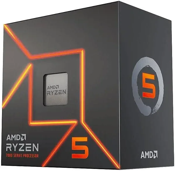 AMD Ryzen 5 7600 3.8/5.1 GHz (100-100001015BOX) - processeur vue principale