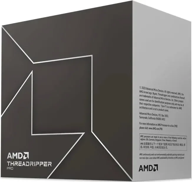 Boîtier AMD Ryzen Threadripper PRO 7965WX 4,2/5,3 GHz - processeur vue principale