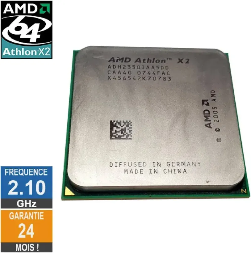 Processeur AMD Athlon 64 X2 BE-2350 2.10GHz ADH2350IAA5DD AM2 0.512Mo - processeur vue principale