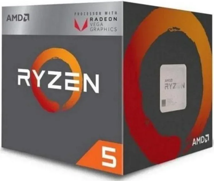 Processeur AMD Ryzen 5 3400G 4 coeurs 3,7 GHz base 4,2 GHz turbo Radeon RX Vega 11 Overclocking - processeur vue principale