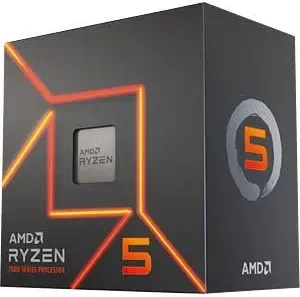 Processeur AMD Ryzen 5 7400 6 Cœurs 3,3 GHz Base 4,3 GHz Turbo Radeon Box - processeur vue principale