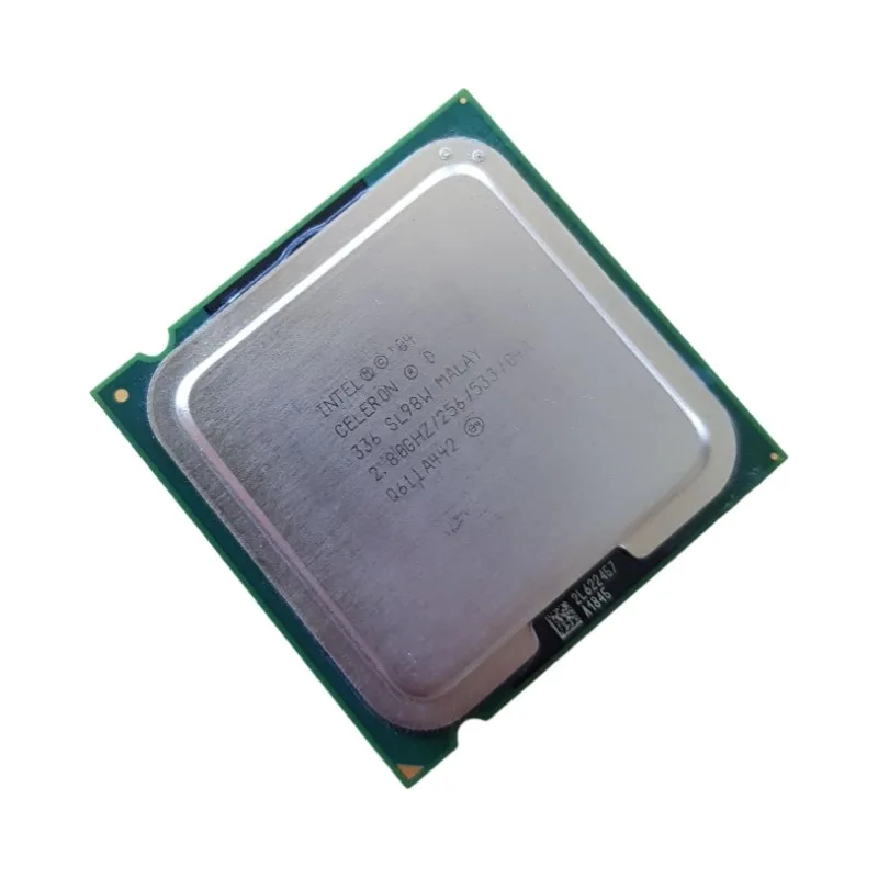 Processeur Intel Celeron D 336 2.80GHz SL98W PLGA775 PLGA478 0.256Mo