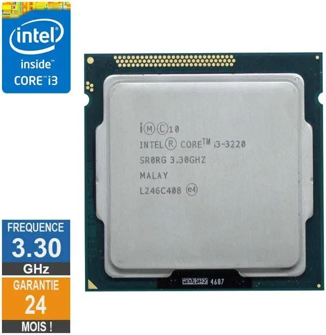 Processeur Intel Core i3-3220 3.30GHz SR0RG LGA1155 3Mo - processeur vue principale