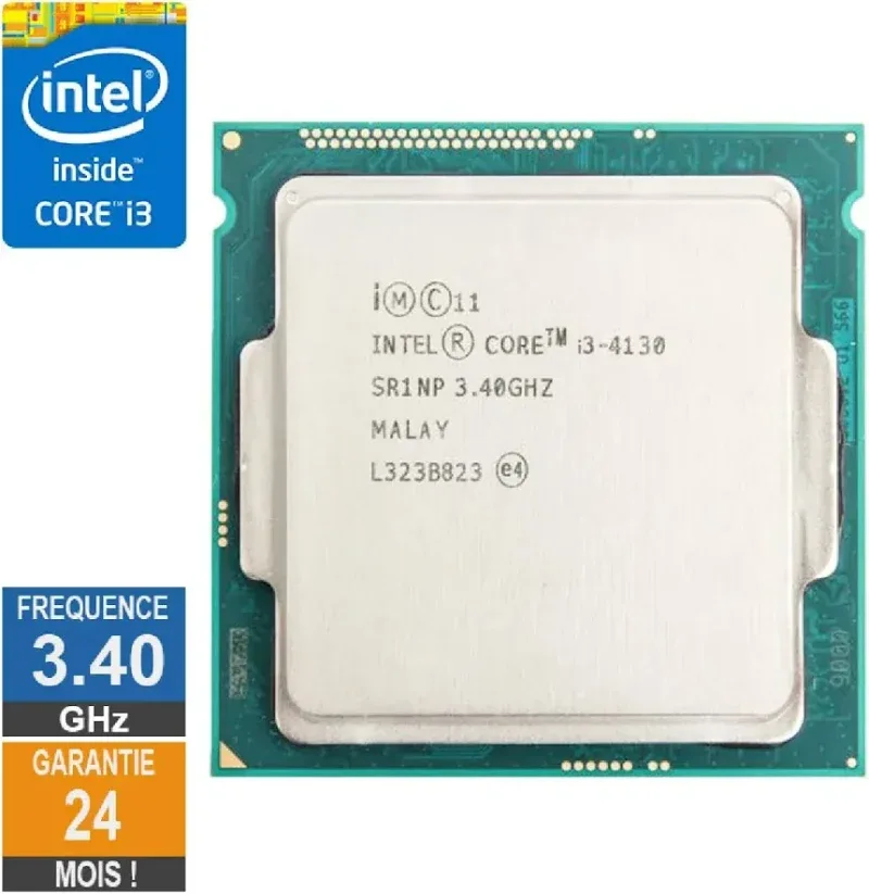 Processeur Intel Core I3-4130 3.40GHz SR1NP FCLGA1150 3Mo - processeur vue principale