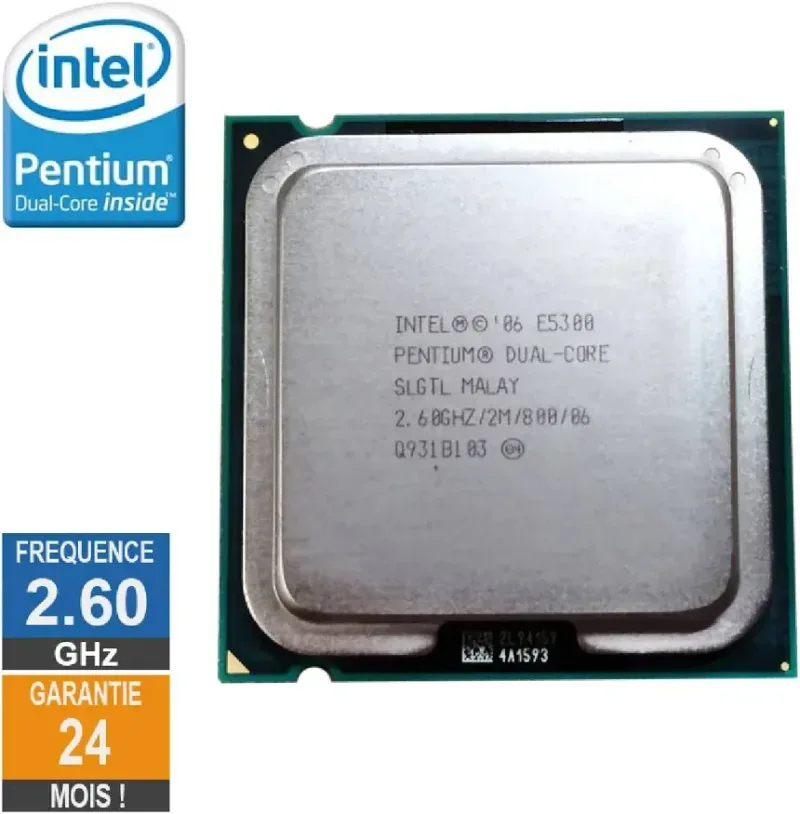 Processeur Intel Pentium D E5300 2.60GHz SLGTL LGA775 2Mo - processeur vue principale