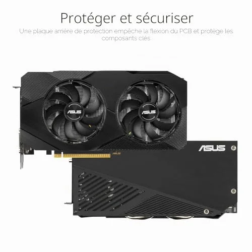 ASUS GeForce GTX 1660 Super Overclocked Dual Fan Evo Edition VR Ready HDMI DisplayPort DVI 6 Go image 1