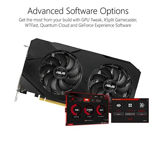 ASUS GeForce GTX 1660 Super Overclocked Dual Fan Evo Edition VR Ready HDMI DisplayPort DVI 6 Go image 3