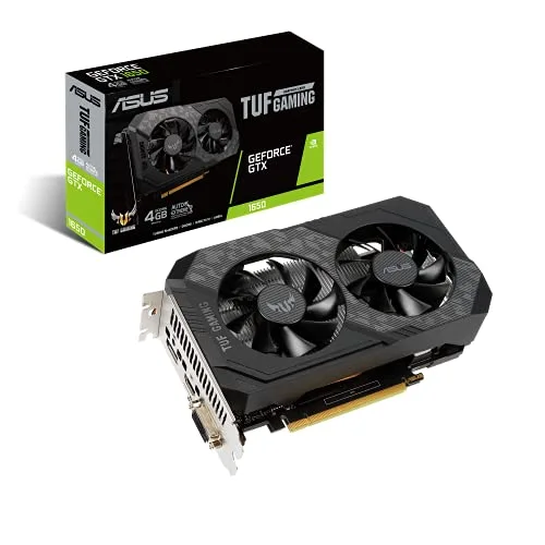ASUS GTX 1650 4G TUF-GTX1650-4GD6-P-GAMING Noir