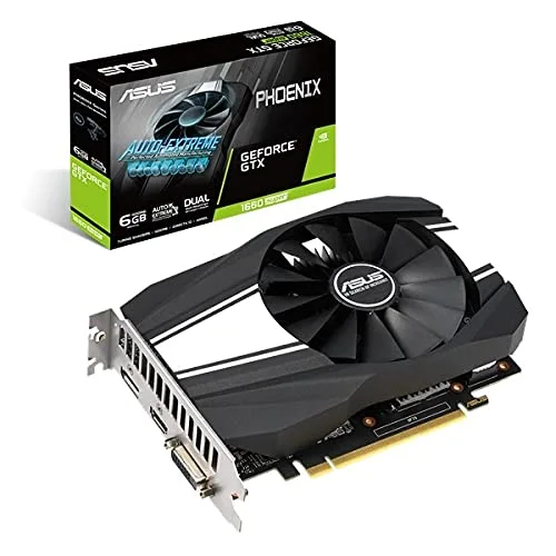 ASUS PH-GTX1660S-6G - - GF GTX 1660 Super - 6 Go GDDR6 - PCIe 3.0 x16 - DVI image 1