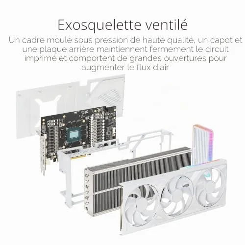 ASUS ROG STRIX NVIDIA GeForce RTX 4080 OC Edition / Blanc image 4