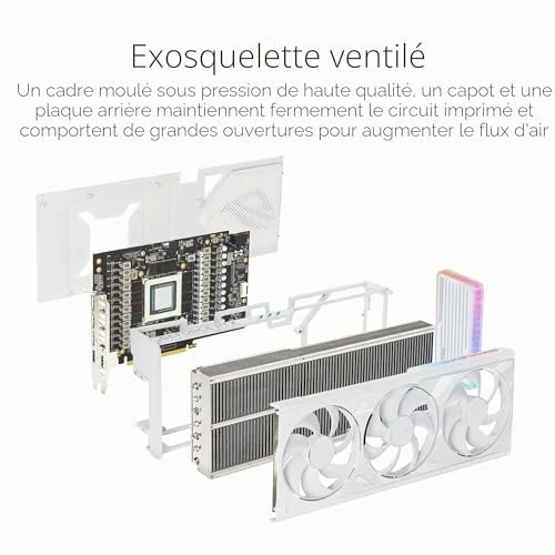 ASUS ROG STRIX NVIDIA GeForce RTX 4090 OC Edition / Blanc image 4