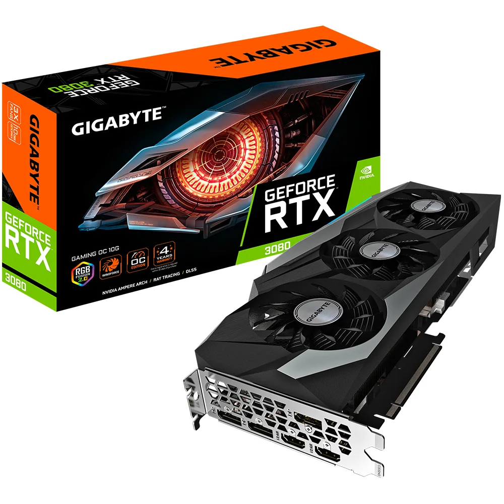 gigabyte GeForce RTX 3080 GAMING OC V2 LHR 10 Go GDDR6X image 1