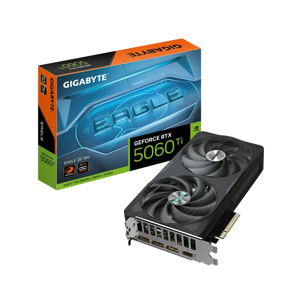 gigabyte GeForce RTX 5060 Ti EAGLE OC 16GB GDDR7 Reflex 2 RTX image 1