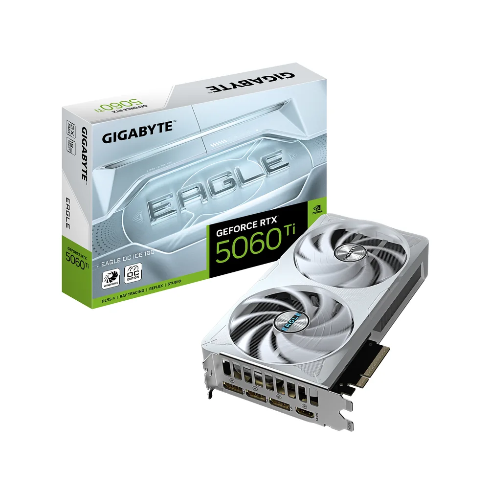 gigabyte GeForce RTX 5060 Ti EAGLE OC ICE 16 Go GDDR7 Reflex 2 RTX image 1