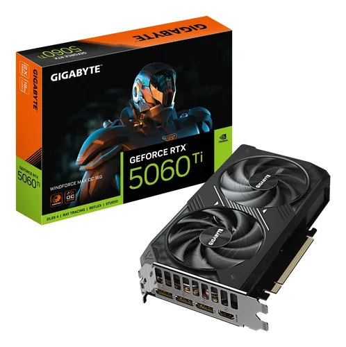gigabyte GeForce RTX 5060 Ti WINDFORCE MAX OC 16GB GDDR7 Reflex 2 RTX