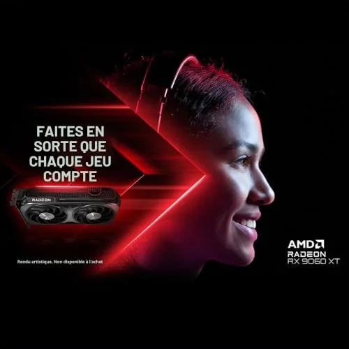 GIGABYTE Radeon RX 9060 XT Gaming OC 8G PCIe 5.0 8 Go GDDR6 GV-R9060XTGAMING OC-8GD Carte vidéo image 3