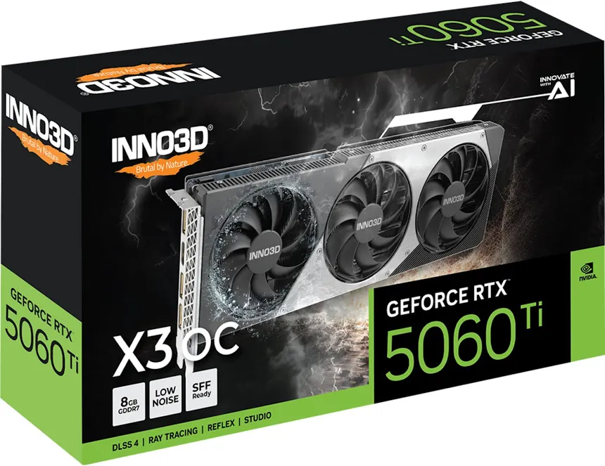 INNO3D GeForce RTX 5060 Ti X3 OC 8 Go GDDR7 Reflex 2 RTX image 2