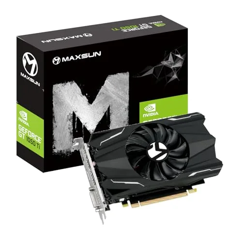 MAXSUN Geforce GTX 1050 Ti 4 Go GDDR5 128 bits pour jeux vidéo GPU Mini ITX Design DisplayPort