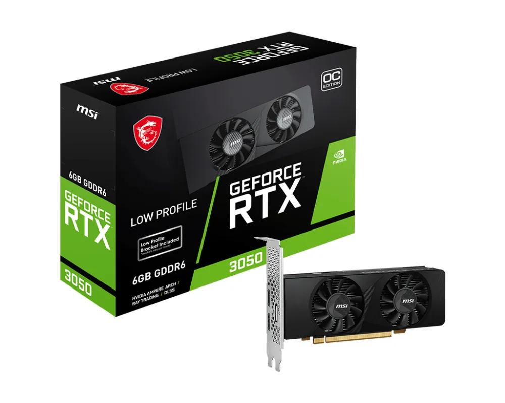 msi GeForce RTX 3050 LP OC 6G GDDR6 image 1
