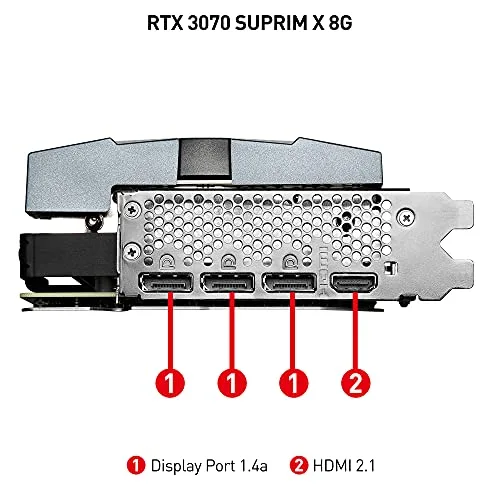 MSI GeForce RTX 3070 Suprim X GDDR6X 8 Go 3 x DP/HDMI V390-005R One size image 3