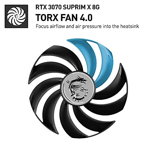 MSI GeForce RTX 3070 Suprim X GDDR6X 8 Go 3 x DP/HDMI V390-005R One size image 4