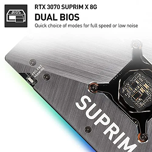 MSI GeForce RTX 3070 Suprim X GDDR6X 8 Go 3 x DP/HDMI V390-005R One size image 6